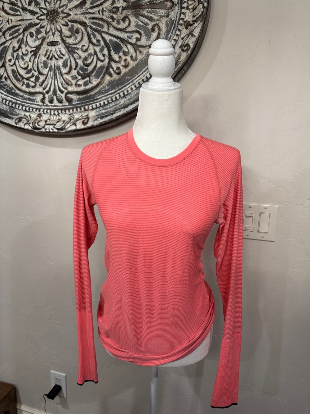 Under Armour Coral Pink Long Sleeve Performance Tee